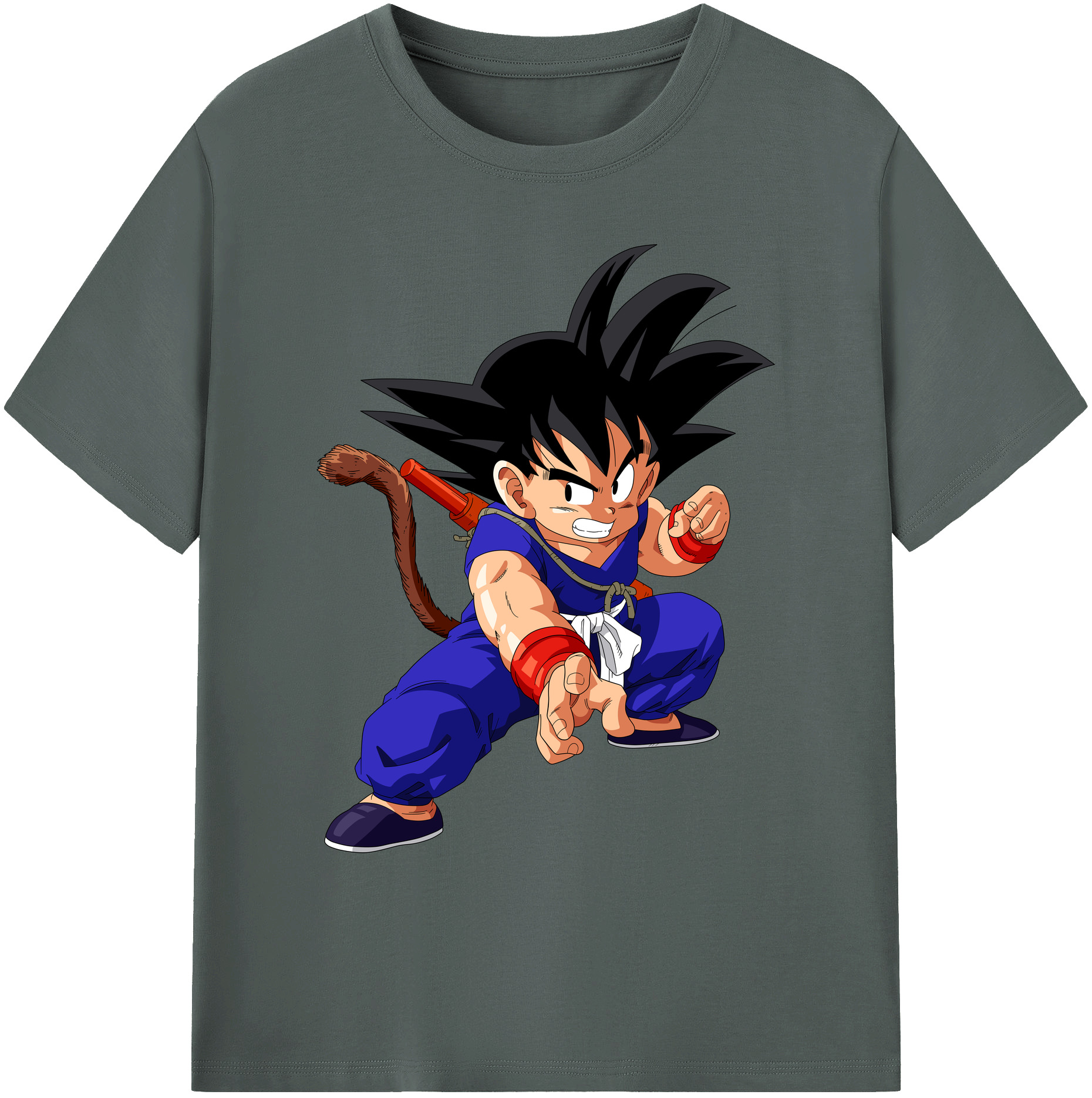 （画像用） ドラゴンボール 孫悟空（そん ごくう）Son Goku カカロット DRAGON BALL Kakarotto 綿100％ メンズ半袖Tシャツ｜肌触りやわらか＆通気性